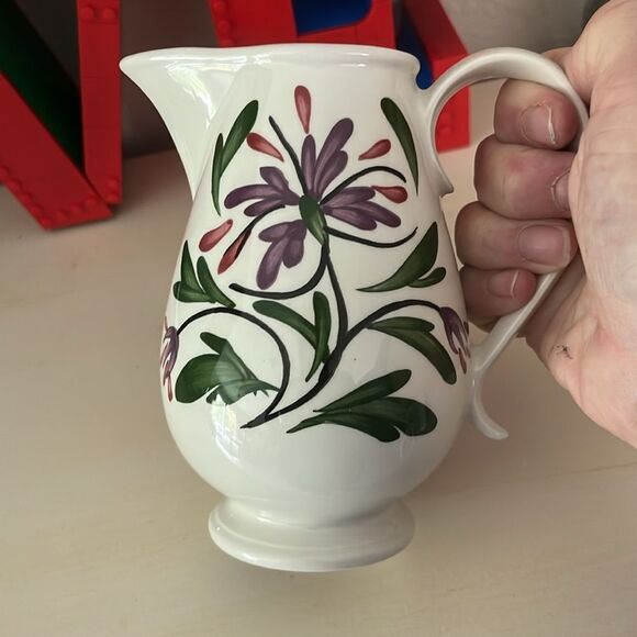 Portmeirion Welsh Dresser 1992 Angharad Menna Hand Painted Britain Pitcher - Picture 1 of 9